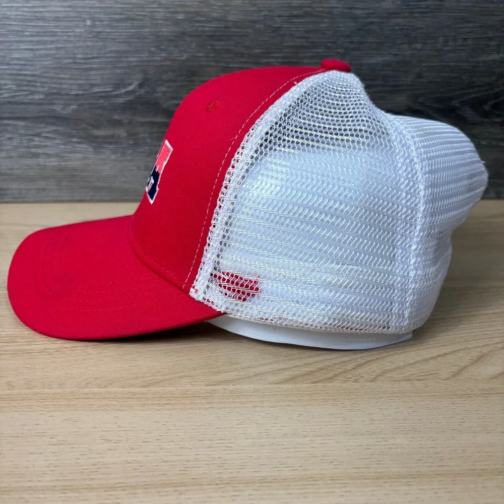 USA Hat Snap Back Red‎ Blue Baseball Cap United States of America Adjustable